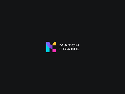 Logo Match Frame blackbackground branding chartegraphique cmjncolors designer graphicidentity logo rvbcolors webdesigner