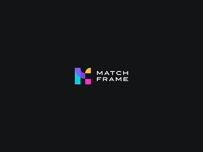 Logo Match Frame blackbackground branding chartegraphique cmjncolors designer graphicidentity logo rvbcolors webdesigner