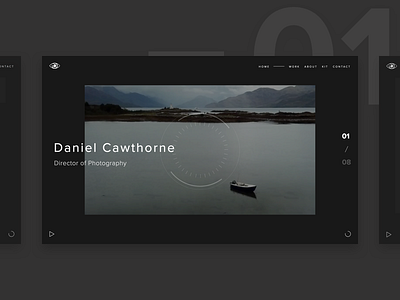 Third Eye Films - Homepage app branding clean design flat interface ios minimal mobile web web design website