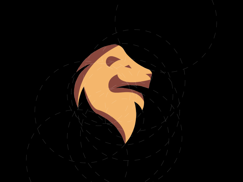 Lion Logo With Golden Ratio By Cian Dolphin Murray On Dribbble