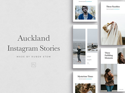 Auckland Instagram Stories brand feminine instagram kit media pack social stories story template templates