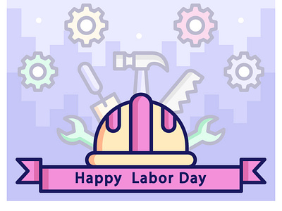 Labor Day 1 celebration design designs happy labor day illustration illustrator labor day vector