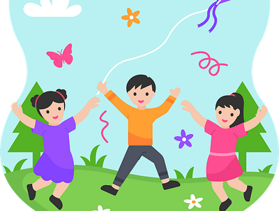 childrens day children childrens day design entertainment fun happy illustration illustrations play playing vector vectors