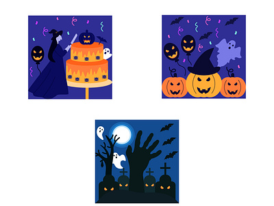 Halloween Celebration design halloween illustration illustrations ui vectors