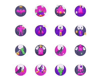 Halloween celebration design halloween icons icons set illustration illustrations party ui vector vectors