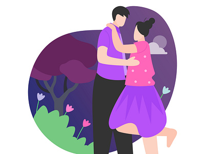 couple in love couple dance dancing design icons illustration illustrations love romance romantic vector vectors