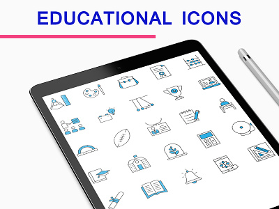 School And Education Filled Outline Style basic icons design education icons illustration school school icons science study ui elements user interface vector vectors