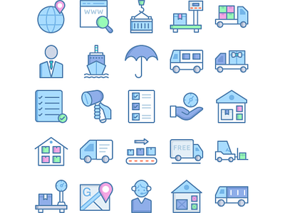 Logistic And Delivery 2 Filled Outline application delivery filled outline icons icons set logistics online shopping website