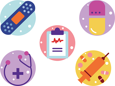 Medical and Health health icons icons set illustration insurance medical medical app medicine ui elements user interface vector