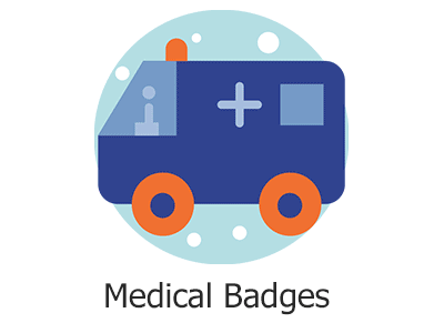 MEDICAL BADGES animation design doctor free vector graphic design health hospital illustration illustrator illustrator cc illustrator tutorial iv line art medical medical icons pharma pill stethoscope syringe tutorial