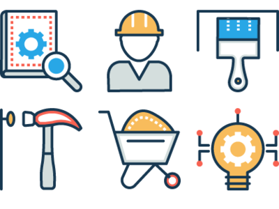 Civil Work civil work construction construction company construction website crane icon illuetsrtaion tools vector we design