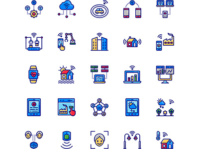 Artificial Intelligence In Iot Filled Outline 39 ai artificial intelligence design icon icon app icons icons set illustration illustrations illustrator internet of things icons iot smart technology technology user interface vector vectors