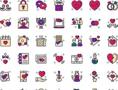 Valentines day 6 design icon icons icons set illustration illustrations illustrator love romance user interface valentine day valentines day vector vectors