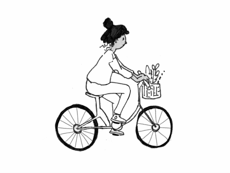 Animated Sketchbook: Cyclist animation biking cyclist illustration