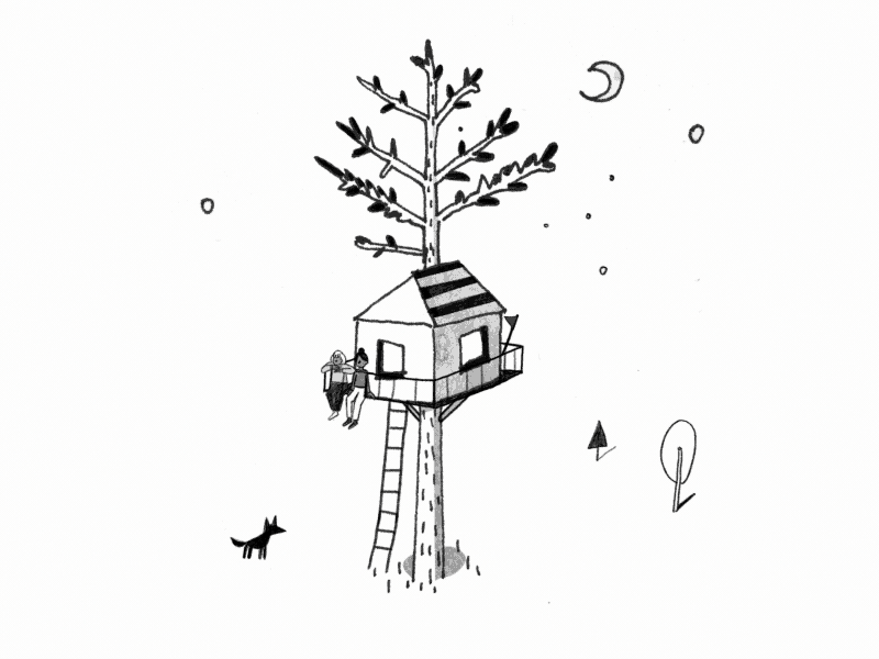 Animated Sketchbook: Treehouse animation dog illustration treehouse