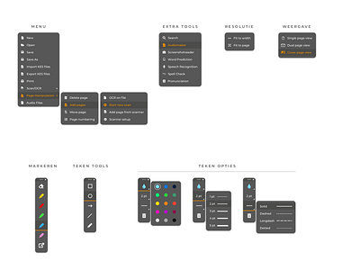 Tools dark theme