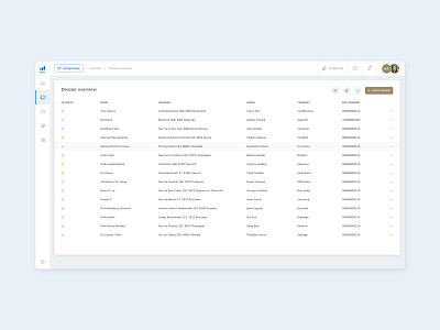 Document overview blue clean clean design clean ui dashboard documents list minimal minimalist overview selection webapp webapplication white