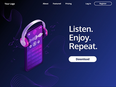Landing Page Daily UI Challenge #3 app daily ui design landing page ui design ui web web design website