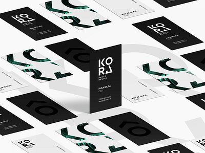 Kora Business Cards branding business cards corporate branding design
