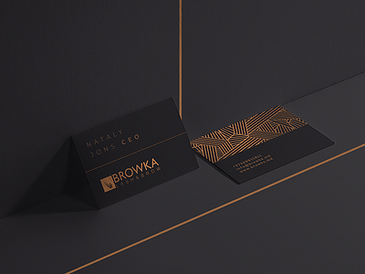 Browka Businesscard branding businesscard cg dark design identity logo