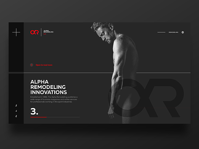 Alfa Remodeling UI black branding corporate branding dark design ui ui deisgn visual art web design