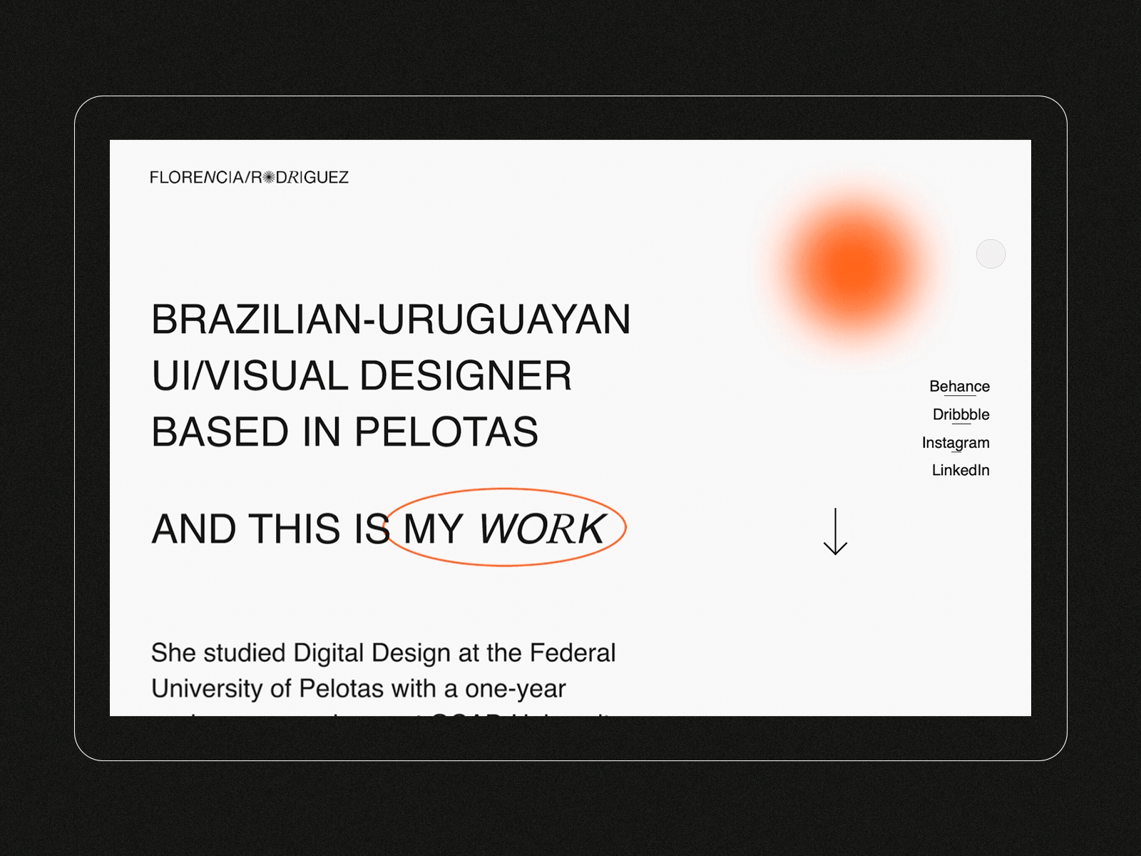 Personal Website animation brutalist design landing page motion ui personal branding personal project portfolio portfolio design showcase typography ui web design