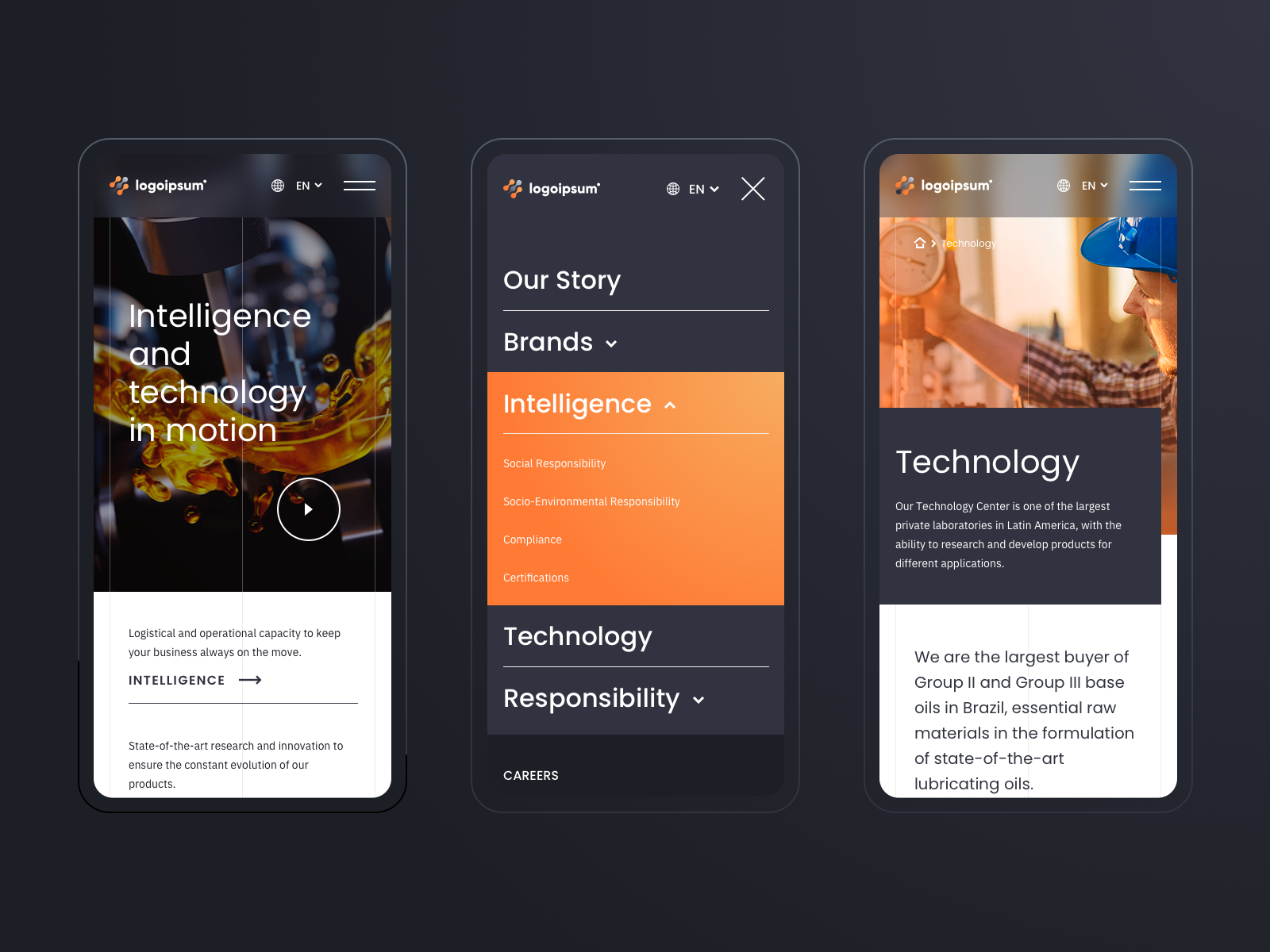 Oil Company site by Florencia Rodríguez on Dribbble