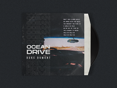 Mix.03 // Ocean Drive – Duke Dumont album art design design art music vintage vinyl cover