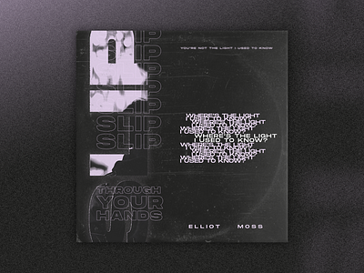 Mix.11 // Slip – Elliot Moss album art art direction design design art lyrics music typography