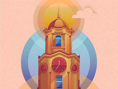 Manila Tower city illustration manila manila tower philippines tower vector art vector illustration