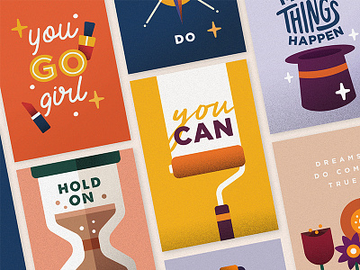 Hope Cards cards illustrate illustration illustrator inspiration inspirational post cards postcards stationery vector vector art