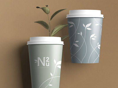 Hot Cup Design // Nail 2 U Branding brand identity branding agency cafe cups graphic design mock up nails salon spa