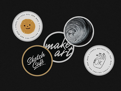 Sticker Labels // Sketch Cafe