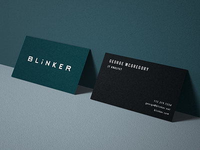 Blinker | Business Card brand identity branding business card collaterals logo mockup technology
