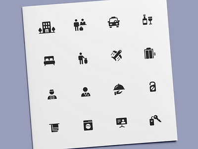 Hotel Icons holiday holidays hotel icon icon design icon set icons restaurant travel vacation