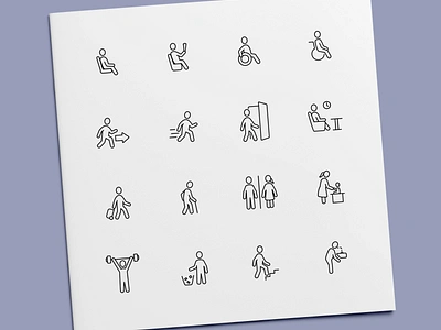 Signs Icons disabled exit handicapped icon icon design icon set icons people restroom sign signs waiting room