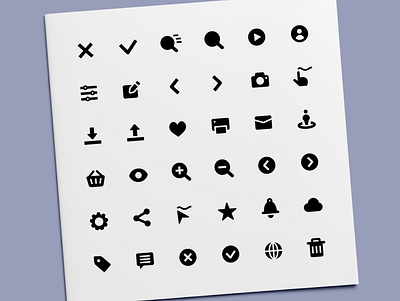 User Interface Icons app icon icon design icon set icons mobile ui user inteface web website