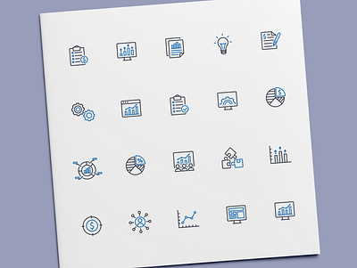 Business Report Icons analysis analytics business finance financial icon icon design icon set icons report statistic statistics