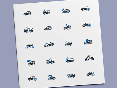 Car Insurance Icons accident auto car car crash collision icon icon design icon set icons insurance