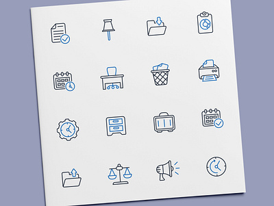 Office Icons business icon icon design icon set icons office stationery