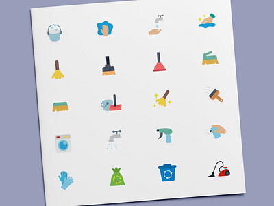 Washing & Cleaning Icons clean cleaning equipment icon icon design icon set icons tool washing