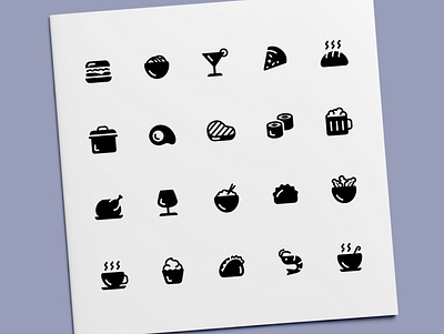 Restaurant Food Icons drink food icon icon design icon set icons meal meat restaurant