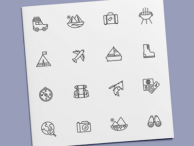 Travel Icons adventure holiday holidays icon icon design icon set icons travel vacation