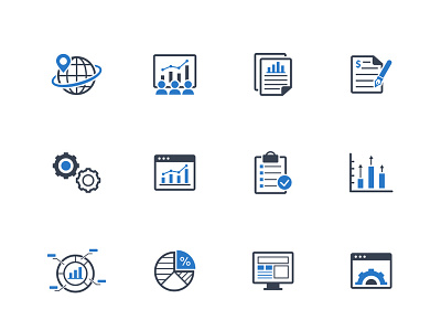 Business Report Icons business chart data graph icon icon design icon set icons illustration report ui vector