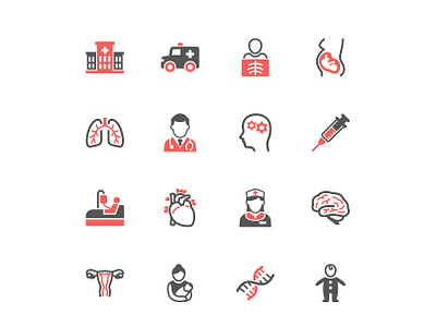 Healthcare & Medical Icons doctor healthcare hospital icon icon design icon set icons illustration medical ui vector