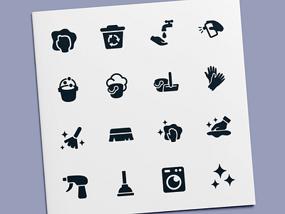 Washing & Cleaning Icons