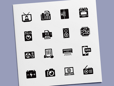 Electronics & Technology Icons appliance device devices electronics equipment icon icon design icon set icons illustration technology ui vector