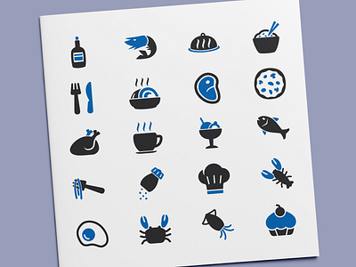 Restaurant Icons cook food icon icon design icon set icons kitchen meat restaurant seafood