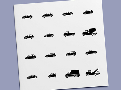 Types of Cars Icons