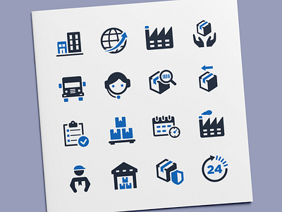 Delivery & Shipping Icons business delivery icon icon design icon set icons logistics manufacturing product shipping